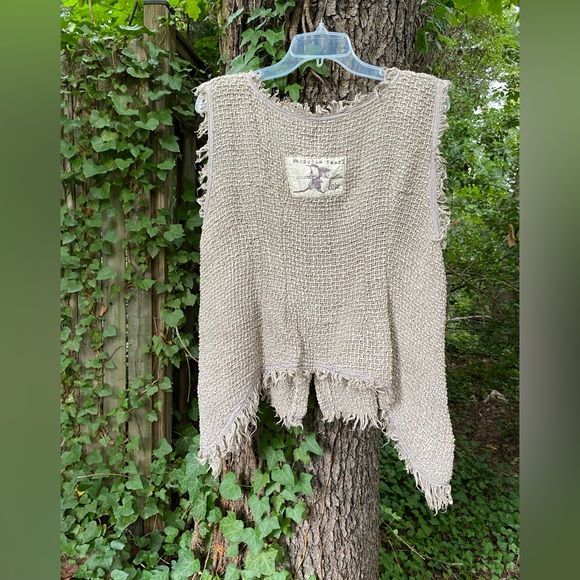 Rare Magnolia Pearl Hand Loomed Silk w Cotton Top - Picture 5 of 12